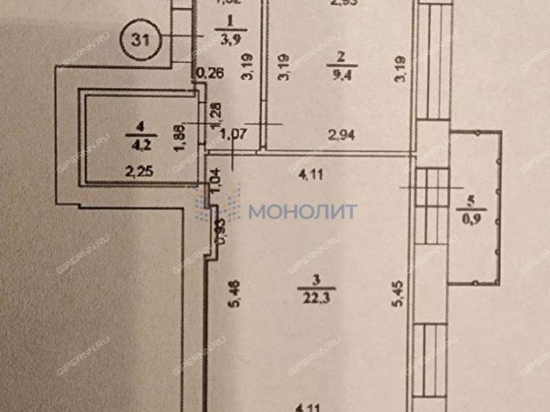 однокомнатная квартира на улице Новая Жизнь дом 4 Культура сп