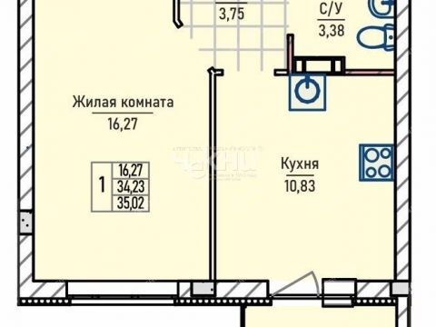 1-komnatnaya-pr-inzhenernyy-7-k2 фото