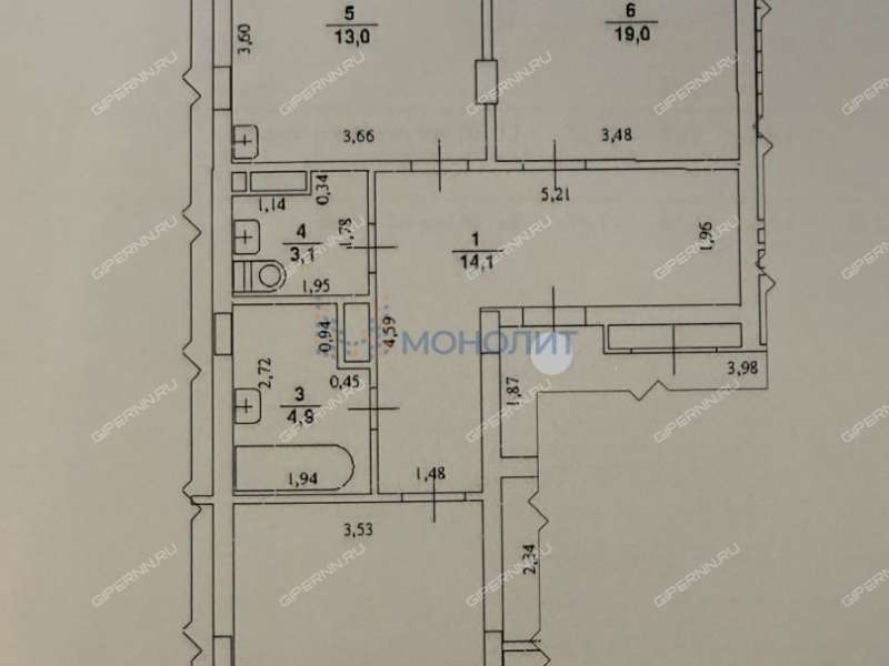 двухкомнатная квартира на улице Академика Сахарова дом 113 к2
