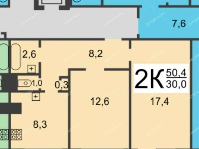 двухкомнатная квартира на Львовской улице дом 2