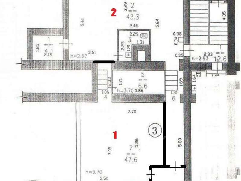 помещение под торговую площадь на улице Чаадаева