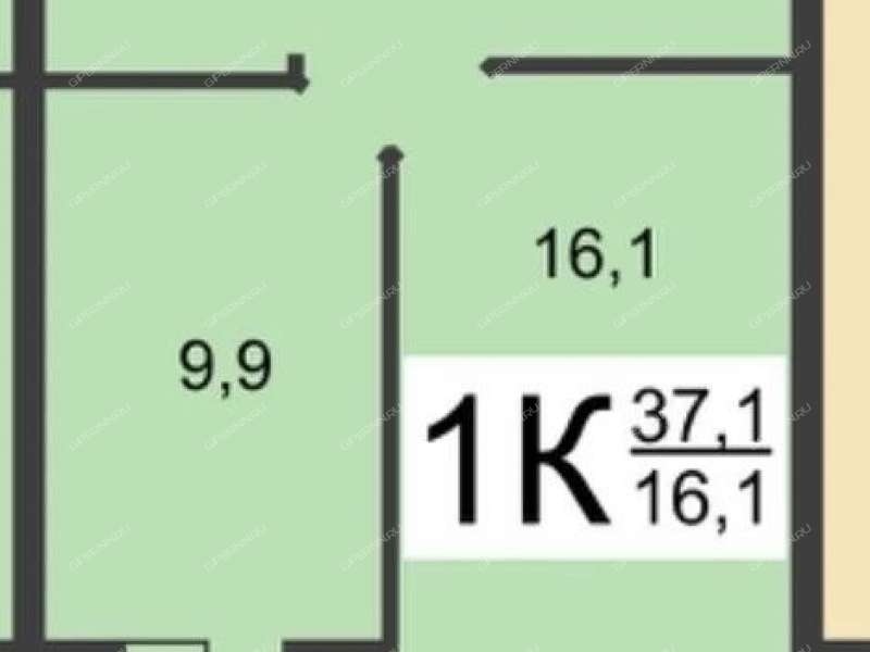 однокомнатная квартира на улице Бурденко дом 33