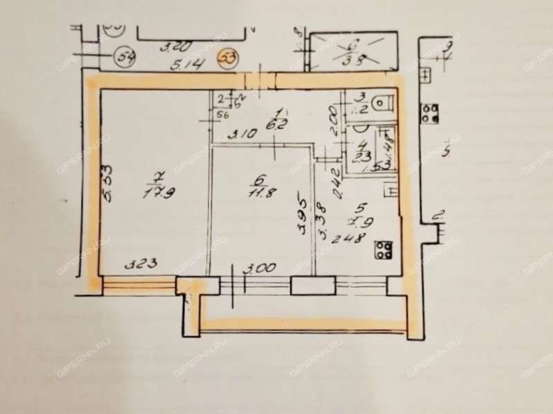 двухкомнатная квартира на проспекте Гагарина дом 194