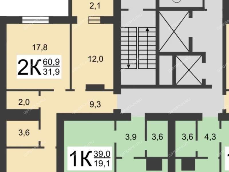 двухкомнатная квартира на Заречном бульваре дом 5
