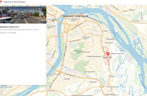 Кадастровая карта афонино нижегородская область