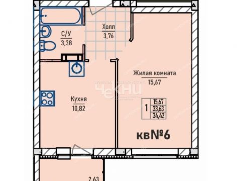 1-komnatnaya-pr-inzhenernyy-7-k2 фото