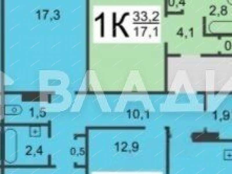трёхкомнатная квартира на улице Героя Советского Союза Усилова дом 2 к2