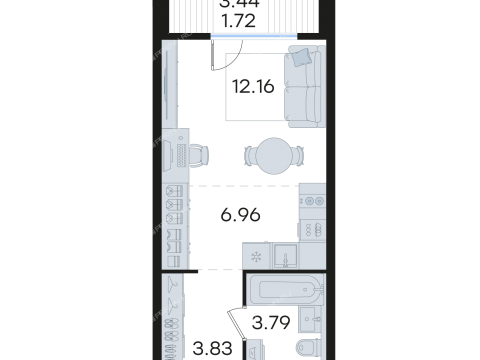 kvartira-studiya-ul-garshina-d-40-k1-1-5 фото