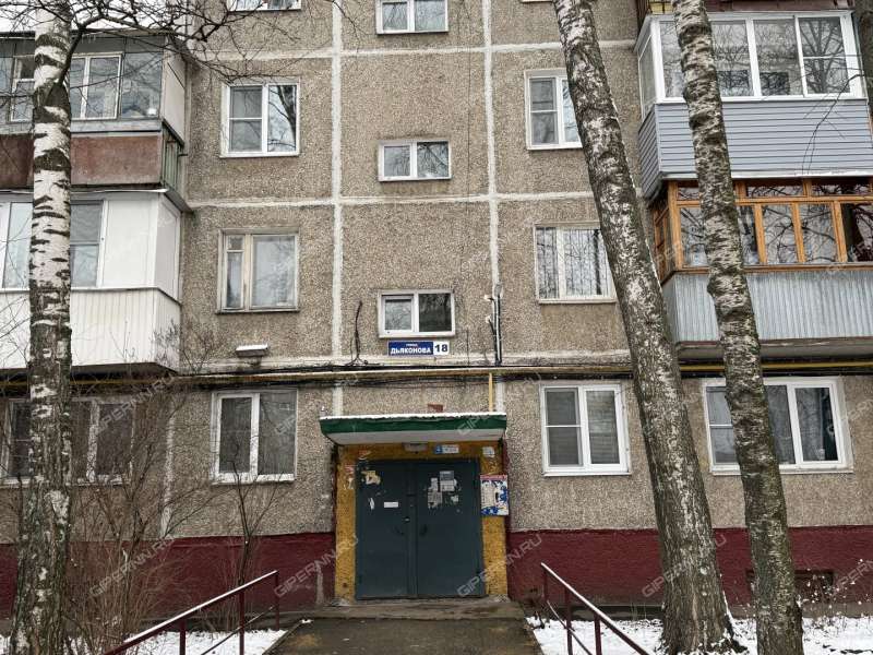двухкомнатная квартира на улице Дьяконова дом 18