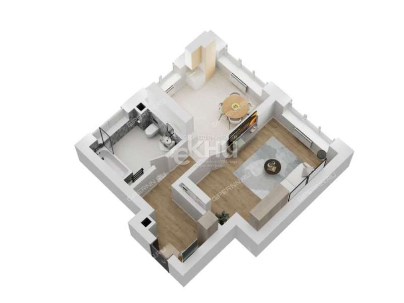 однокомнатная квартира в новостройке на Черниговской улице