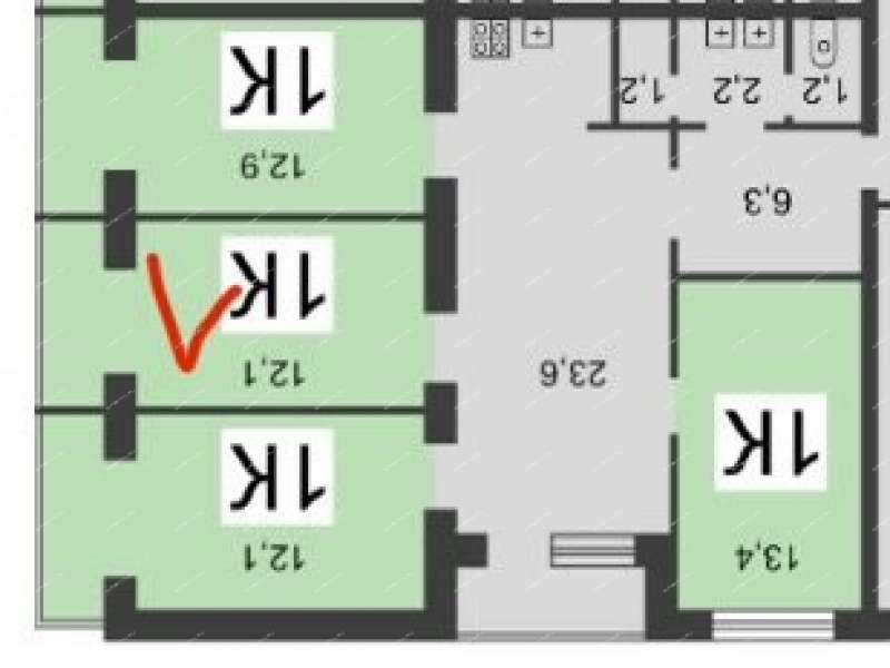 комната в доме 42 на улице Бурденко
