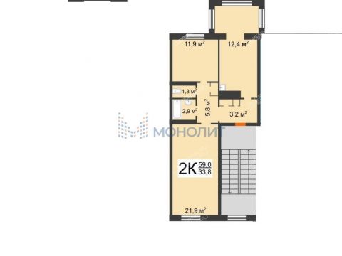 2-komnatnaya-gorod-kstovo-kstovskiy-rayon фото