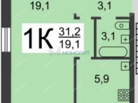 1-komnatnaya-ul-snezhnaya-d-31-k1 фото